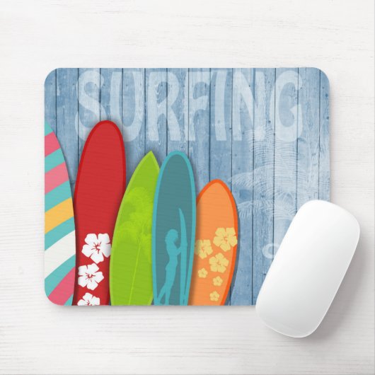 Surfboards Mouse Pad Mousepad (Mit Mouse)