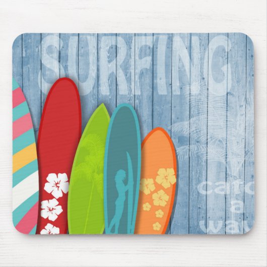 Surfboards Mouse Pad Mousepad (Vorne)