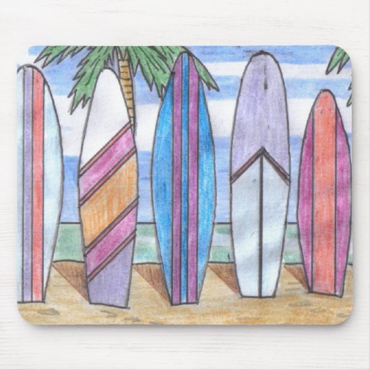 SURFBOARDS mousepad (Vorne)