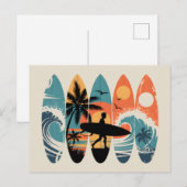 Surfboards Postkarte (Vorne/Hinten)