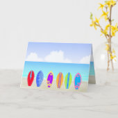 Surfboards Strandkarte Karte (Gelbe Blume)