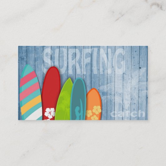 Surfboards - Visitenkarte (Rückseite)