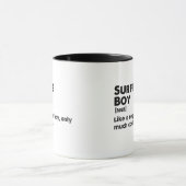 Surfboy Definition Funny Surf Sport Surfer Tasse (Zentrum)