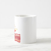 Surfbrett auf Bacon Wave Kaffeetasse (Mittel)
