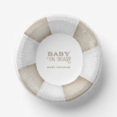 Surfbrett-Baby-Shower individuell Pappteller (Vorderseite)