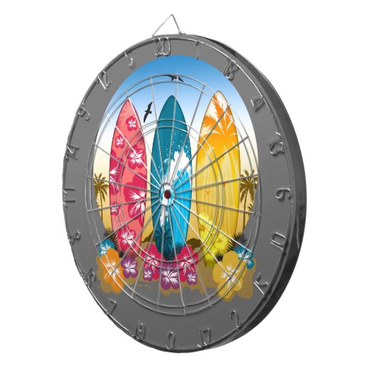 Surfbrett Dartscheibe (Vorderseite rechts)