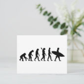 Surfbrett für Evolutionen Postkarte (Stehend Vorderseite)