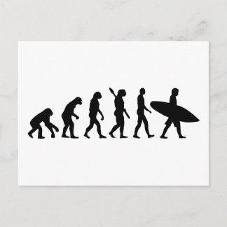 Surfbrett für Evolutionen Postkarte