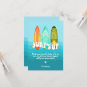 Surfbrett Geburtstag Danke Karte (Vorderseite/Rückseite Beispiel)