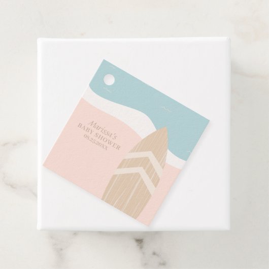 Surfbrett Geschenkanhänger (Beispiel)