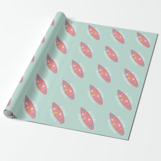 Surfbrett Geschenkpapier (Ungerollt)