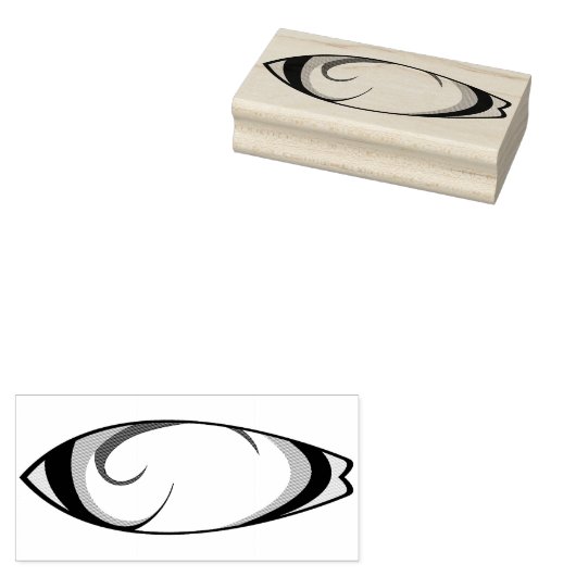 Surfbrett Gummistempel (Stempel)
