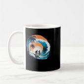 Surfbrett Hawaii Wave Surfbrett Lover Be Kaffeetasse (Links)