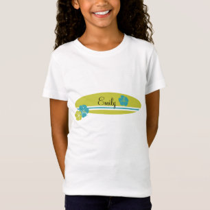 Surfbrett-Hibiskus T-Shirt