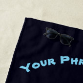 Surfbrett im Sonnenuntergang Strandtuch (Beispiel)