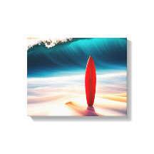 Surfbrett im Strand Sand