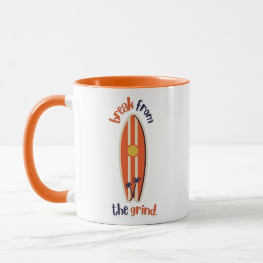 Surfbrett-Kaffeetasse Tasse (Links)