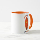 Surfbrett-Kaffeetasse Tasse (VorderseiteRechts)
