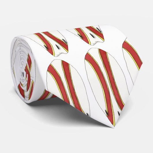 Surfbrett-Krawatte Krawatte (Gerollt)