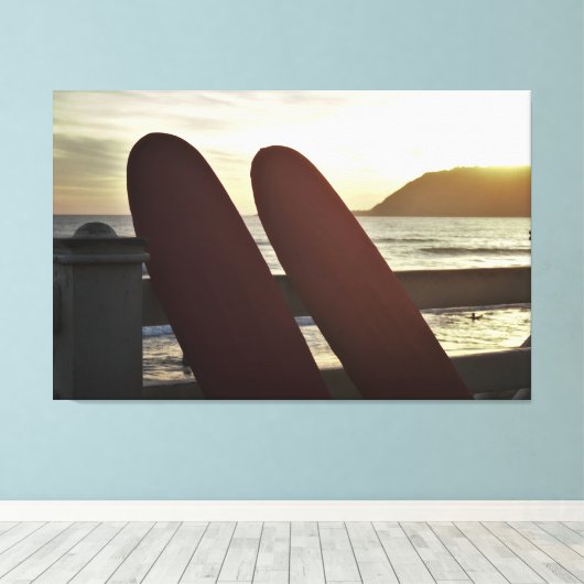 Surfbrett Leinwanddruck (Insitu (Holzboden))
