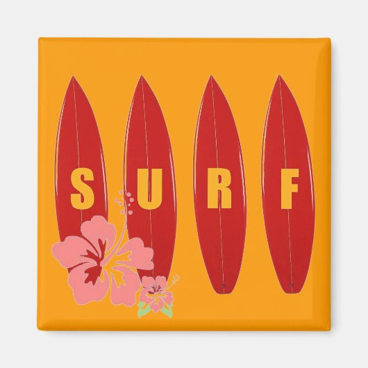 Surfbrett Magnet (Vorne)