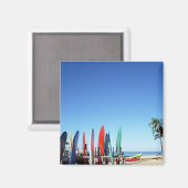 Surfbrett Magnet (Vorderseite/Rückseite)