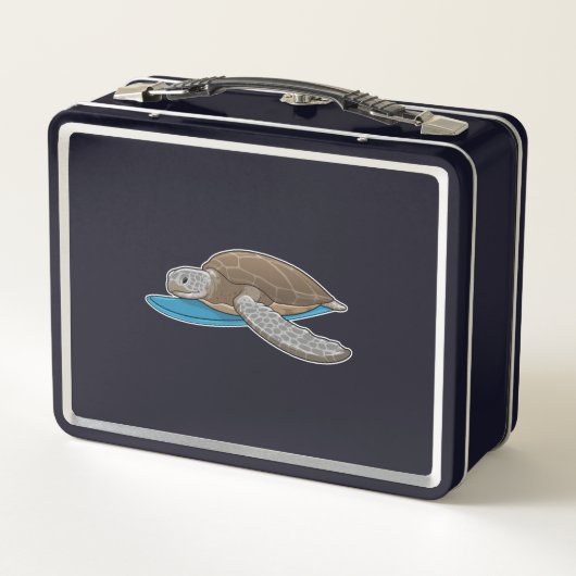 Surfbrett Metall Brotdose (Rückseite)