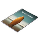 Surfbrett mit Surfangebot Notizblock (Linke Seite)