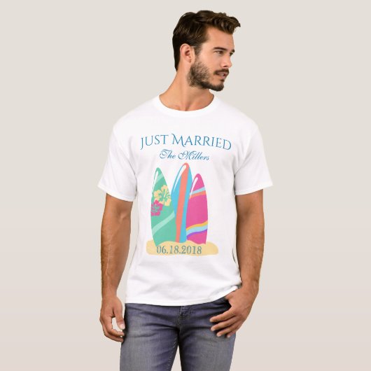 Surfbrett nur verheiratet T-Shirt (Vorne ganz)