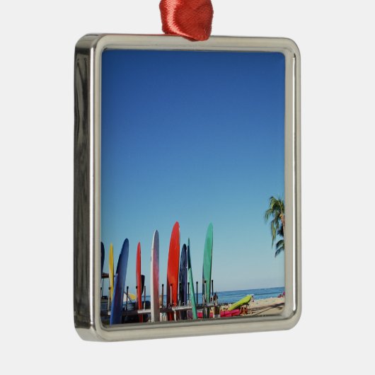 Surfbrett Ornament Aus Metall (Rechts)