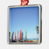 Surfbrett Ornament Aus Metall (Links)