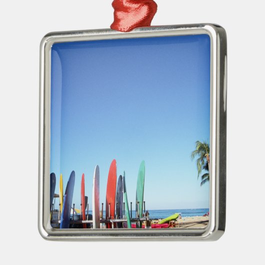 Surfbrett Ornament Aus Metall (Links)