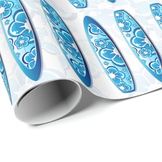 Surfbrett-Packpapier Geschenkpapier (Rolleneckpunkt)