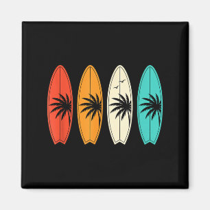 Surfbrett Palme Strand Kinder Sommer Sport Magnet