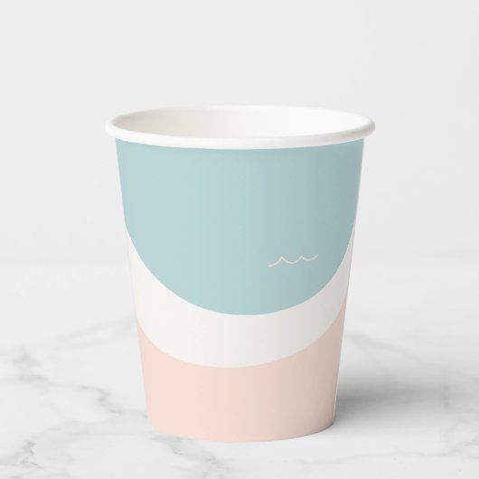 Surfbrett Pappbecher (Rückseite)