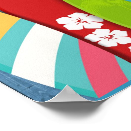 Surfbrett Poster (Ecke)