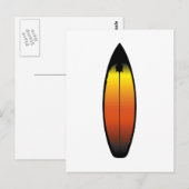 Surfbrett Postkarte (Vorne/Hinten)