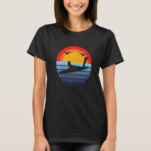 Surfbrett Sonnenuntergang Urlaub Sommer Vintage St T-Shirt