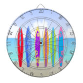 Surfbrett-Strand-Dartscheibe Dartscheibe (vorne)