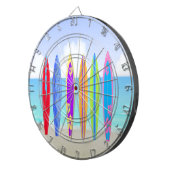 Surfbrett-Strand-Dartscheibe Dartscheibe (Vorderseite rechts)