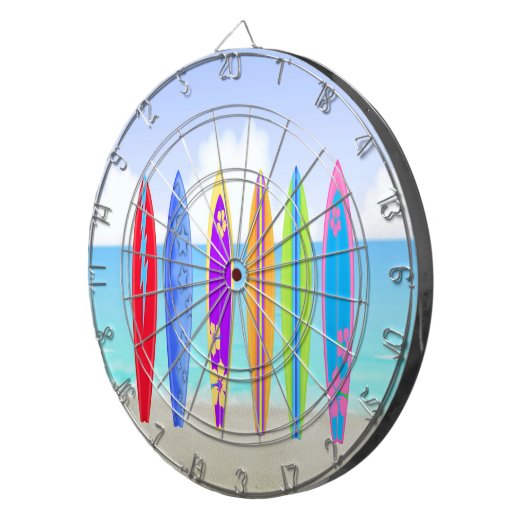 Surfbrett-Strand-Dartscheibe Dartscheibe (Vorderseite rechts)