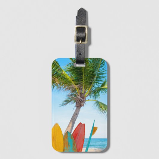 Surfbrett-Strand Gepäckanhänger (Vorderseite Vertikal)