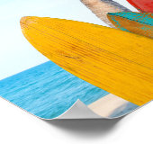 Surfbrett-Strand Poster (Ecke)