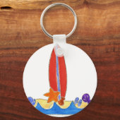 Surfbrett Strand Schlüsselanhänger (Vorderseite)