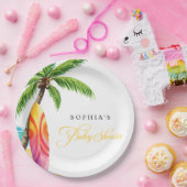 Surfbrett Summer Beach Baby Dusche Party Pappteller (Party)