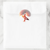 Surfbrett Surfbrett Sonnen Strand Runder Aufkleber (Tasche)