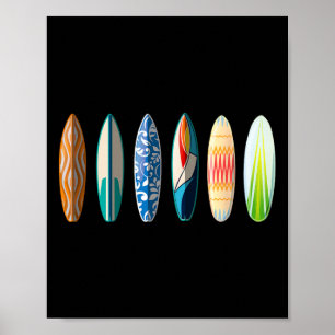 Surfbrett-Surfen Poster