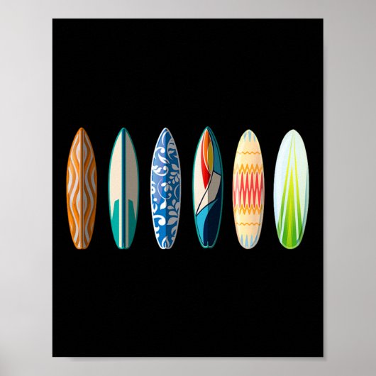 Surfbrett-Surfen Poster (Vorne)