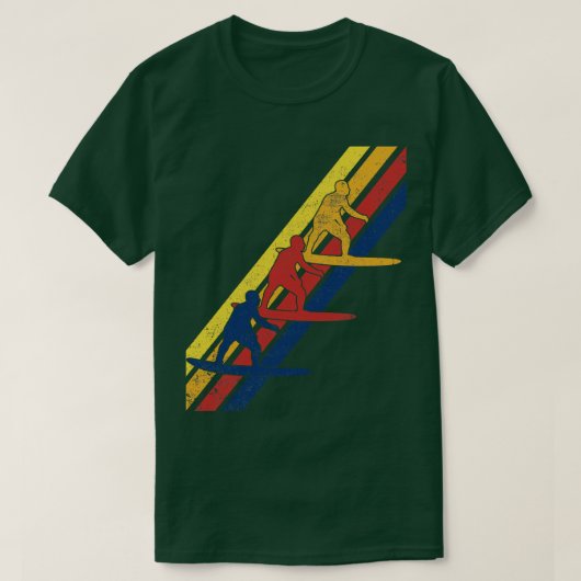 Surfbrett Surfen T-Shirt (Design vorne)