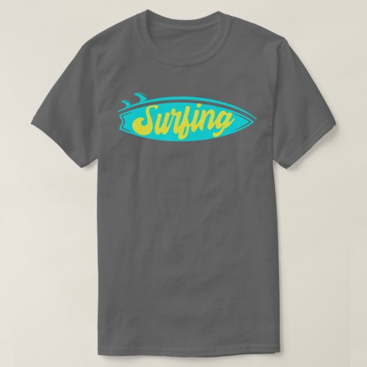 Surfbrett Surfer T-Shirt (Design vorne)